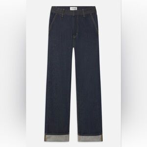 NWT  Frame Trapunto Trouser  Cuffed straight leg  size 25